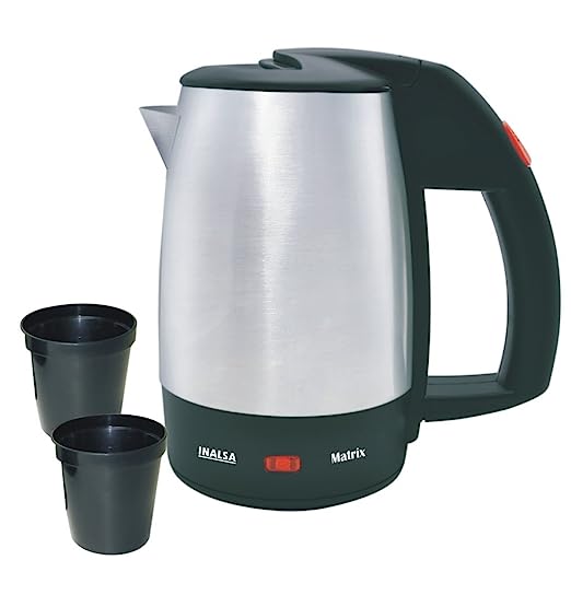Inalsa Matrix 0.5-Litre Electric Kettle (Black/Silver) Inalsa Matrix 0.5-Litre Electric Kettle (Black/Silver)